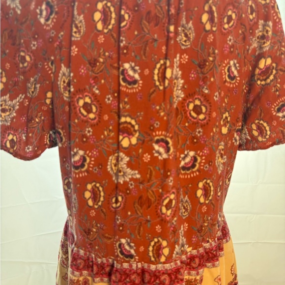 Knox Rose Floral Blouse in Red and Yellow - Picture 2 of 6